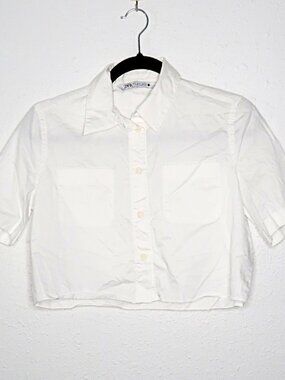 Zara White Crop Top
